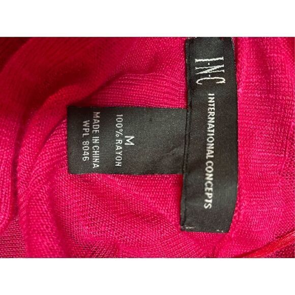 International Concepts Women's Pink Waterfall Tie Front Cardigan Medium - Picture 5 of 15